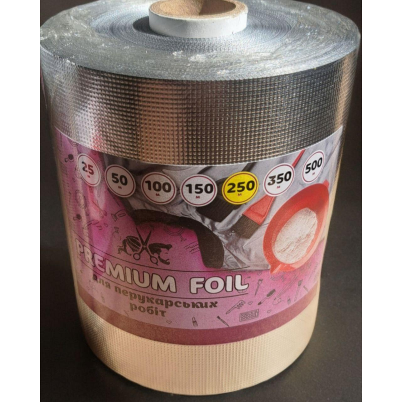 Фольга перукарська текстурна 12см 250м 13мк