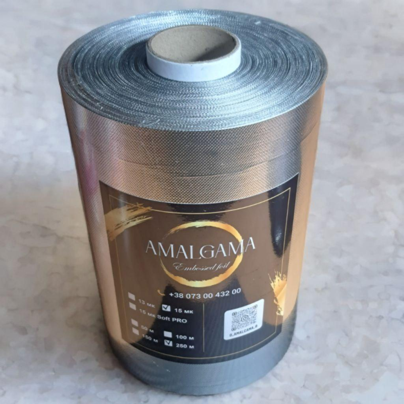 Фольга для мелірування з тисненням 15cм  250м 12мк